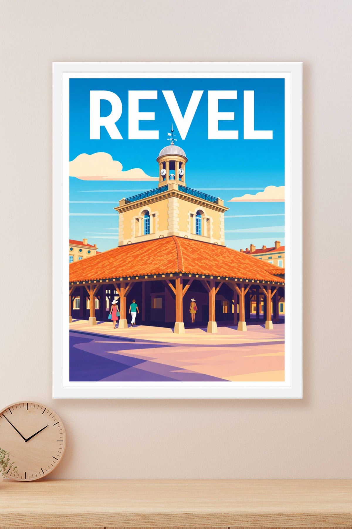 Affiche de Revel, poster halle médiévale