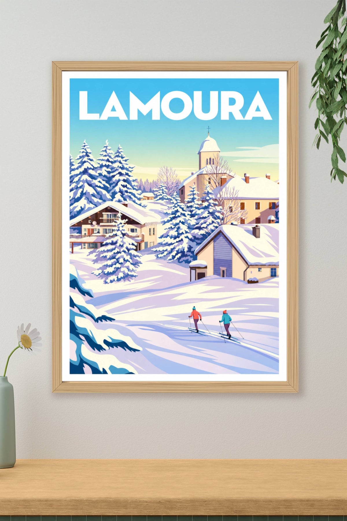 Poster de Lamoura, station de ski Jura