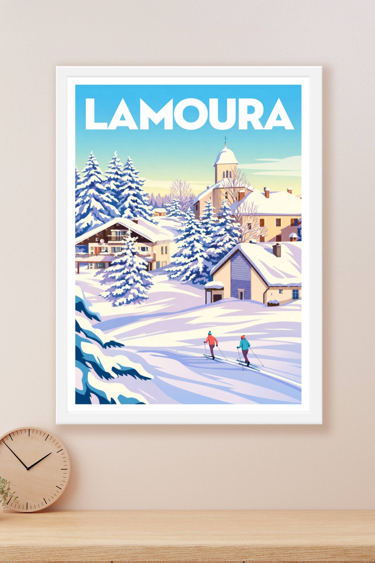 Poster de Lamoura, station de ski Jura