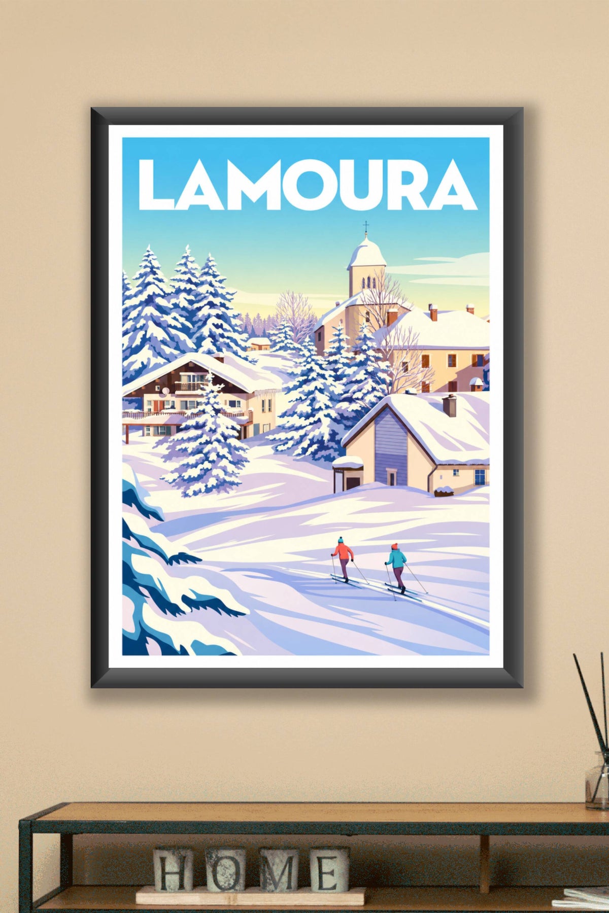 Poster de Lamoura, station de ski Jura