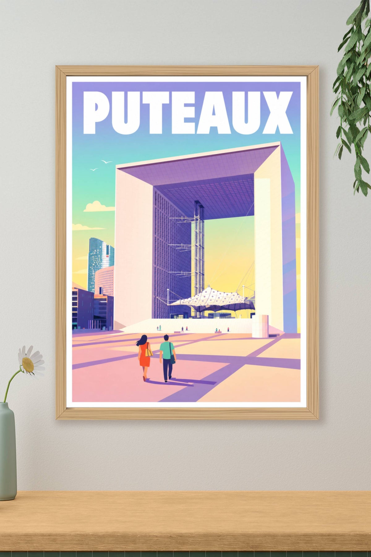 Affiche Puteaux, poster Grande Arche de la Défense