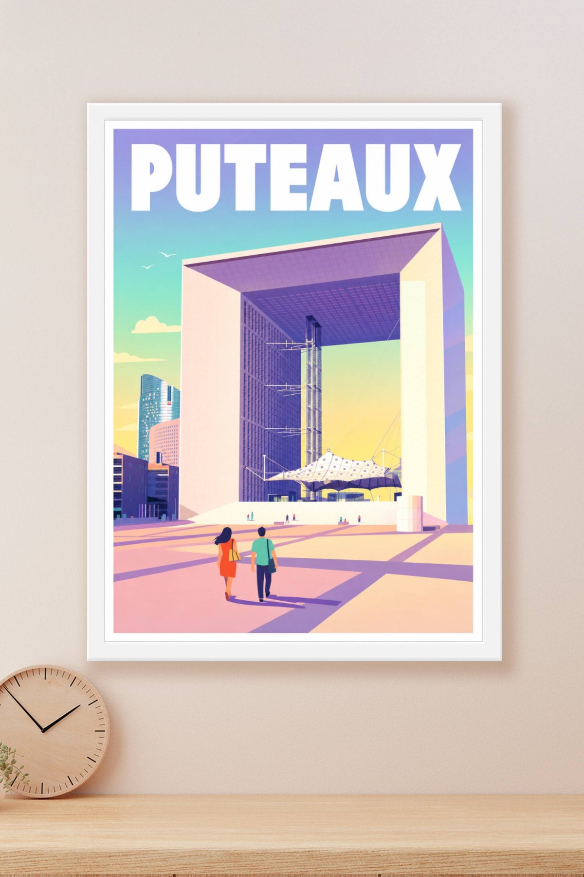 Affiche Puteaux, poster Grande Arche de la Défense