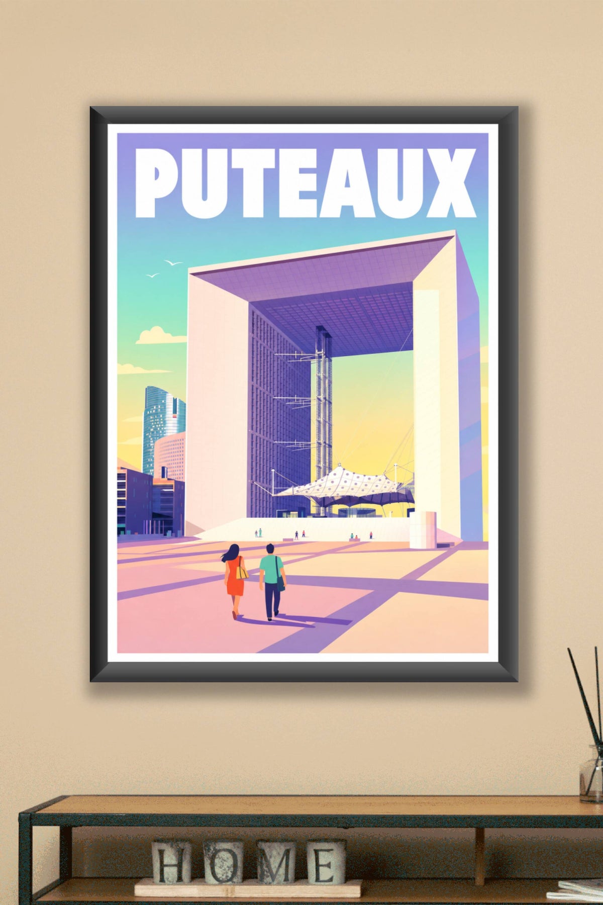 Affiche Puteaux, poster Grande Arche de la Défense
