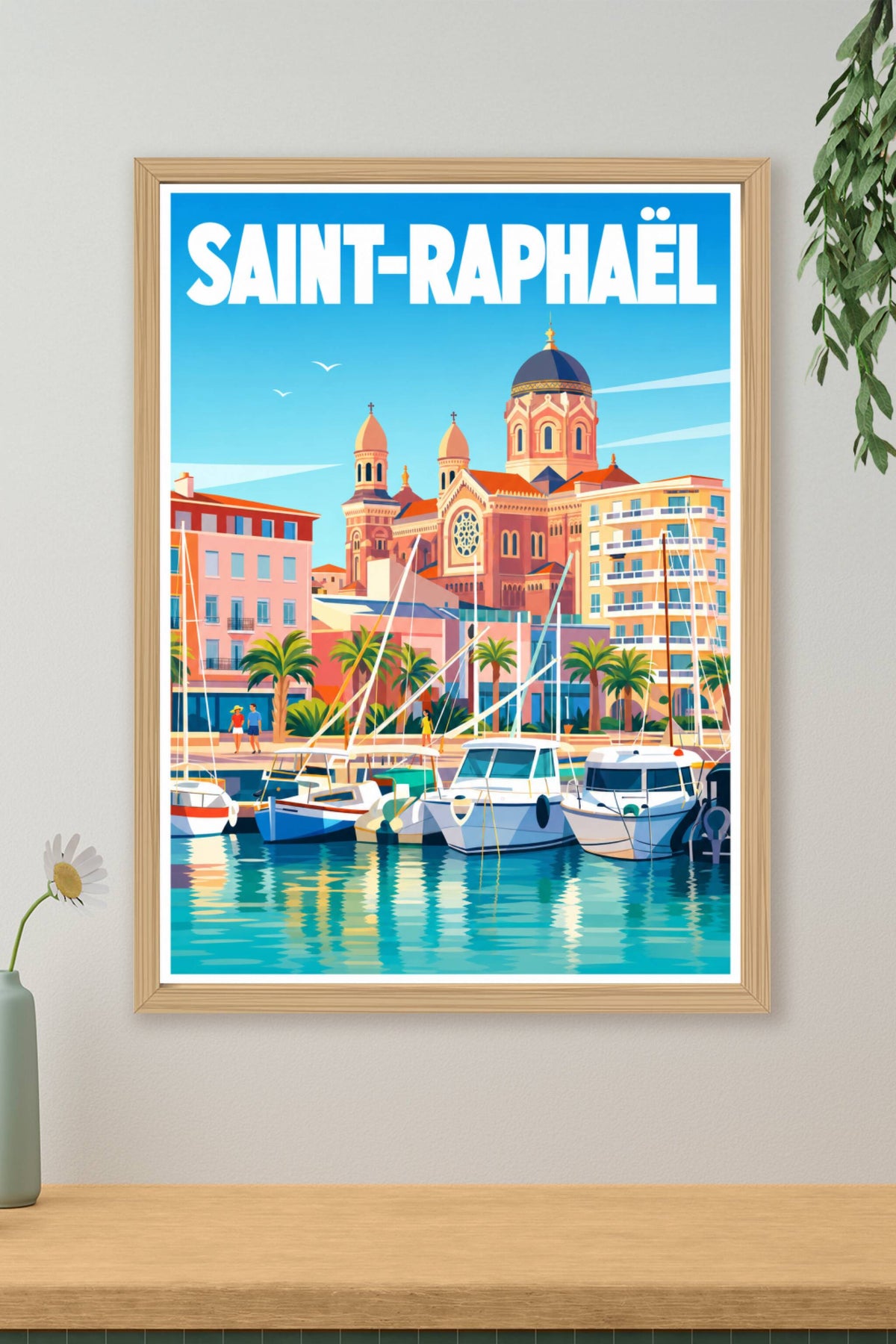 Affiche de Saint-Raphaël, poster de la Basilique