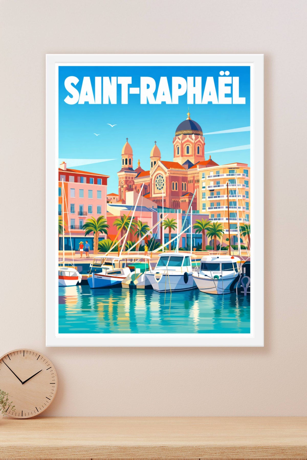 Affiche de Saint-Raphaël, poster de la Basilique