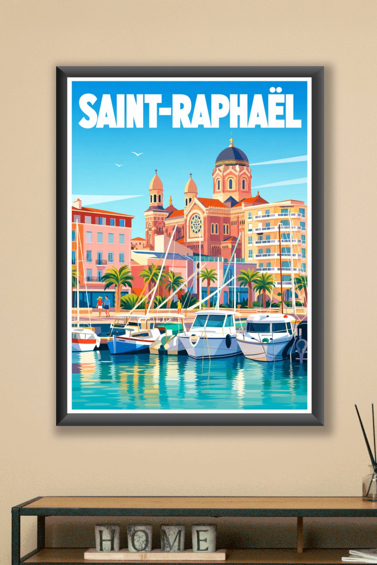 Affiche de Saint-Raphaël, poster de la Basilique