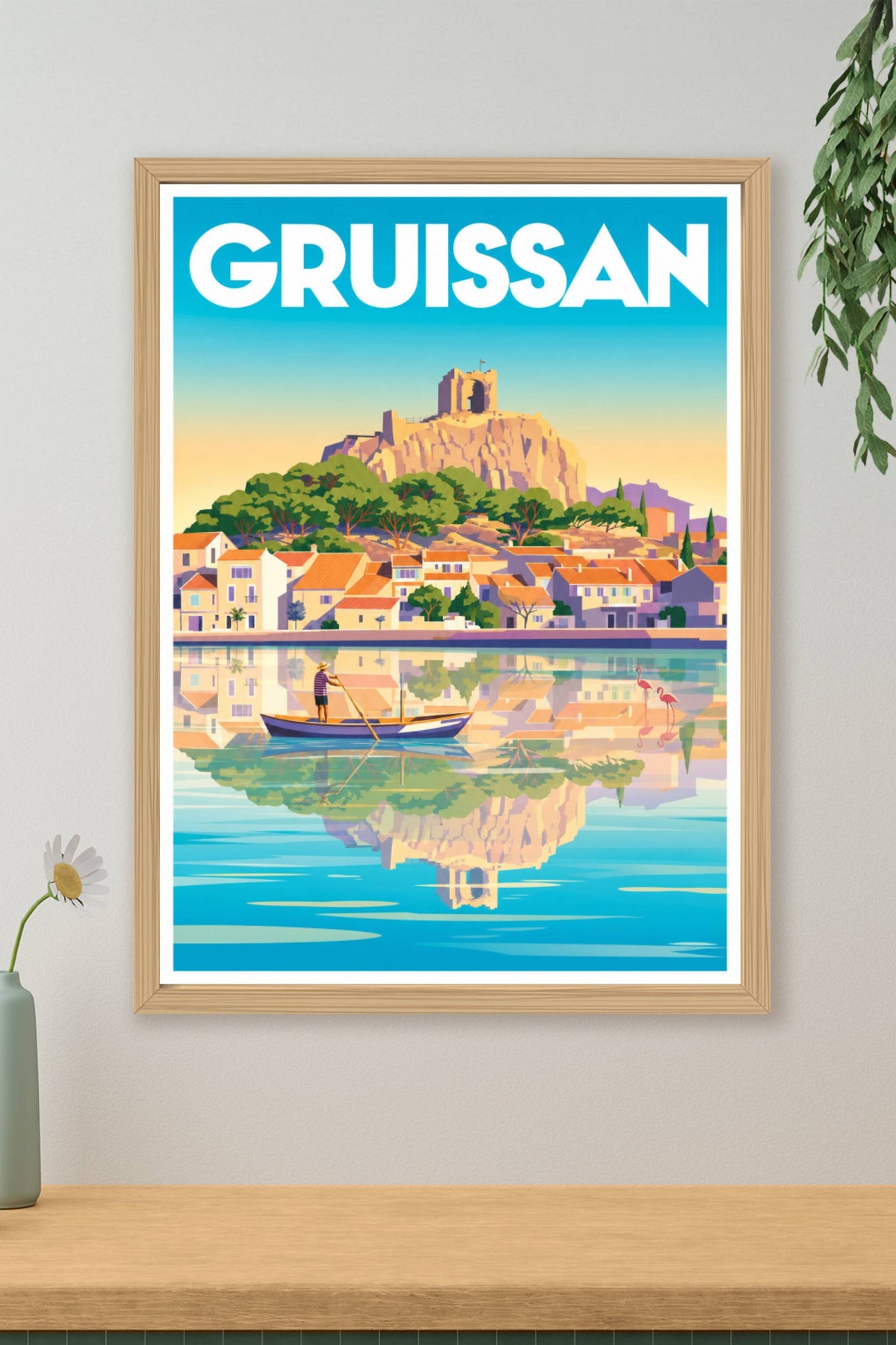 Affiche de Gruissan, poster Tour Barberousse