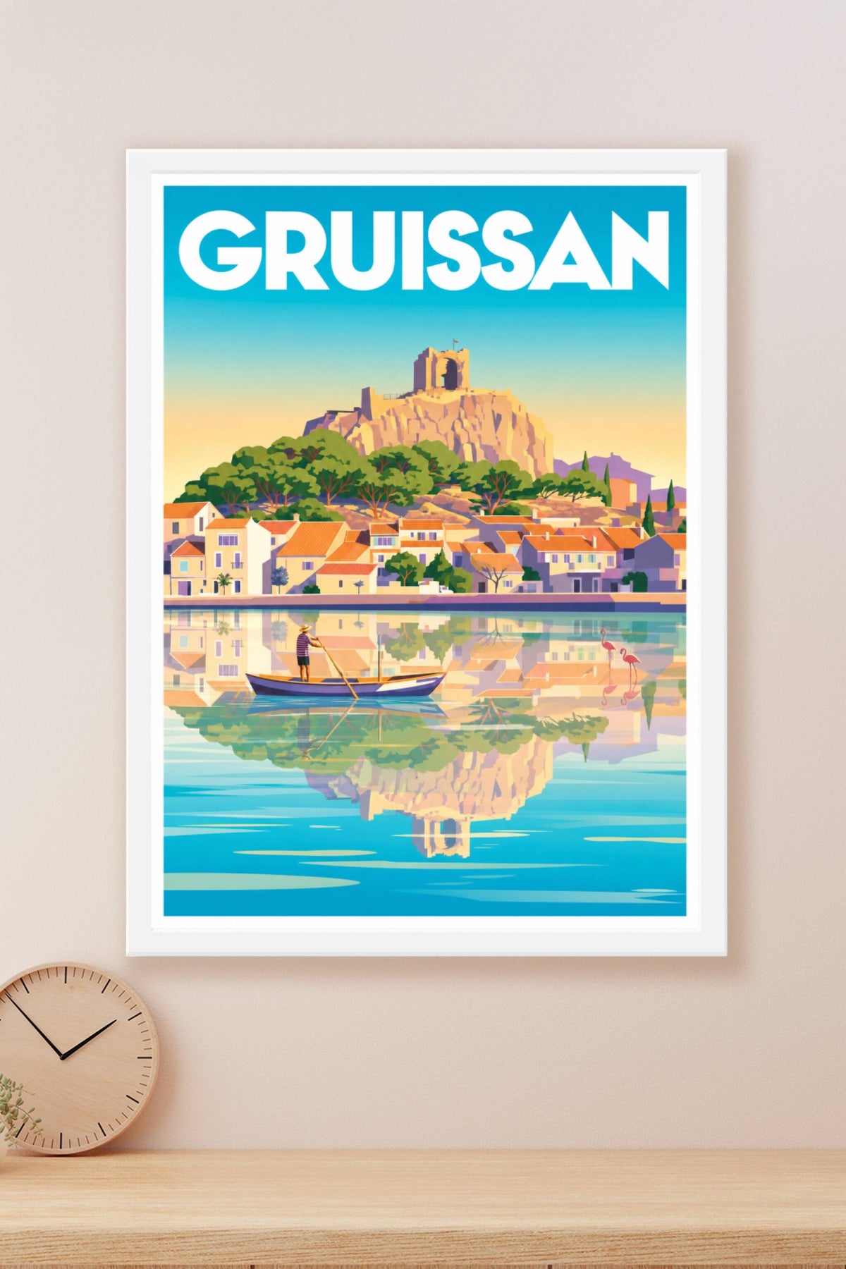 Affiche de Gruissan, poster Tour Barberousse