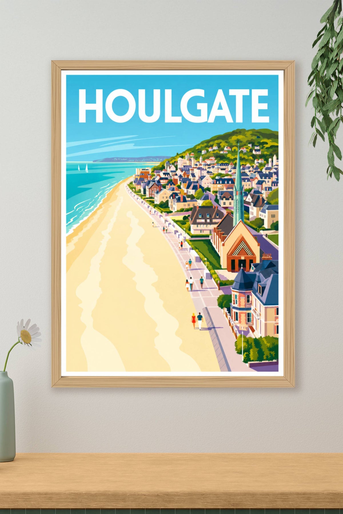 Affiche de Houlgate, poster bord de mer