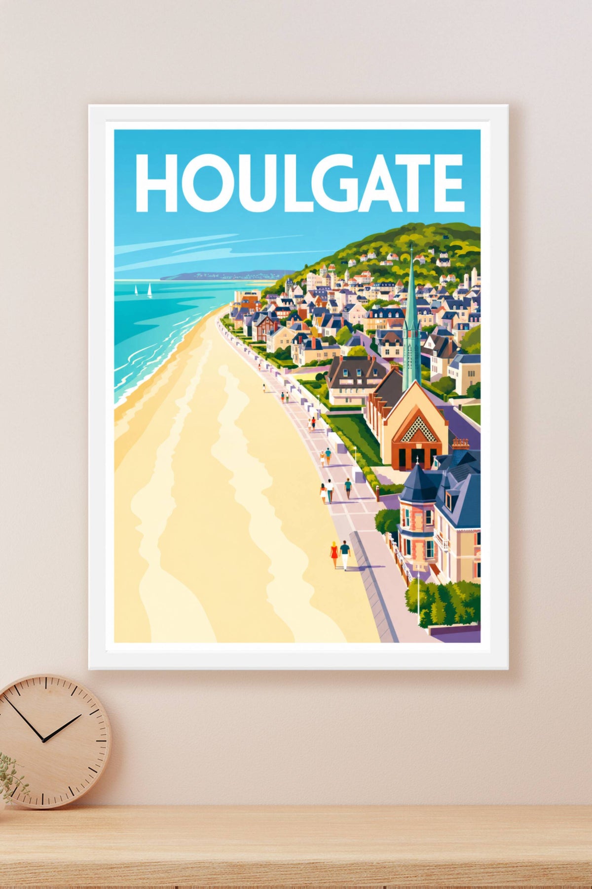 Affiche de Houlgate, poster bord de mer