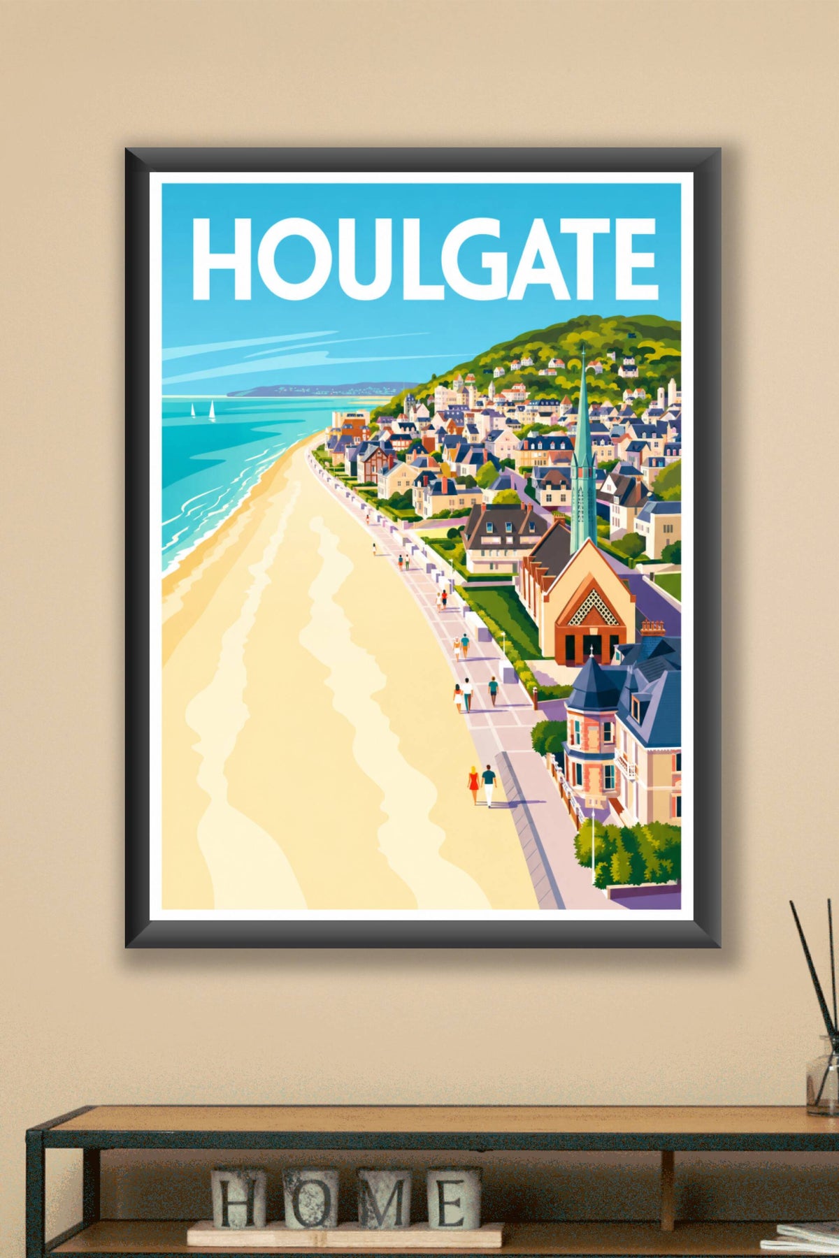 Affiche de Houlgate, poster bord de mer