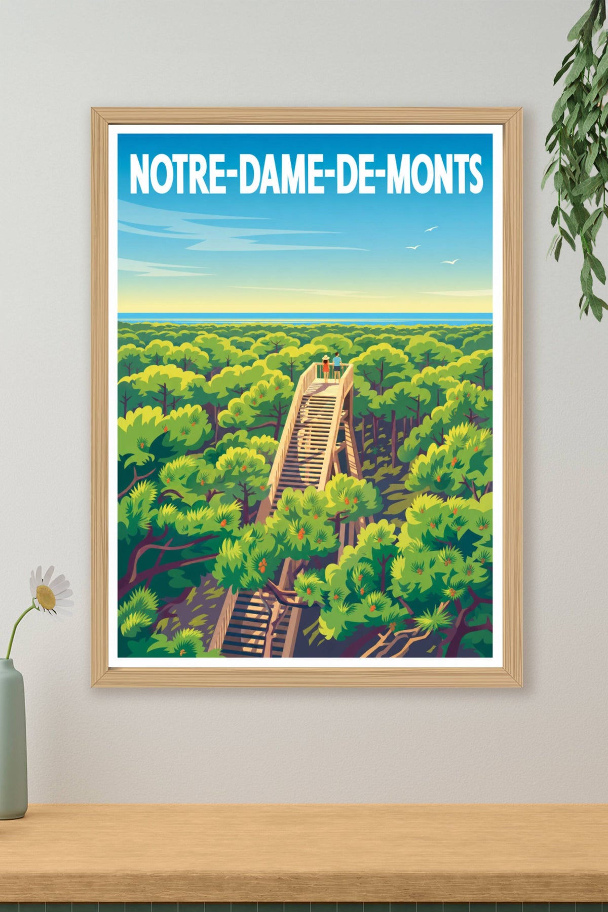 Affiche de Notre-Dame-de-Monts, poster belvédère