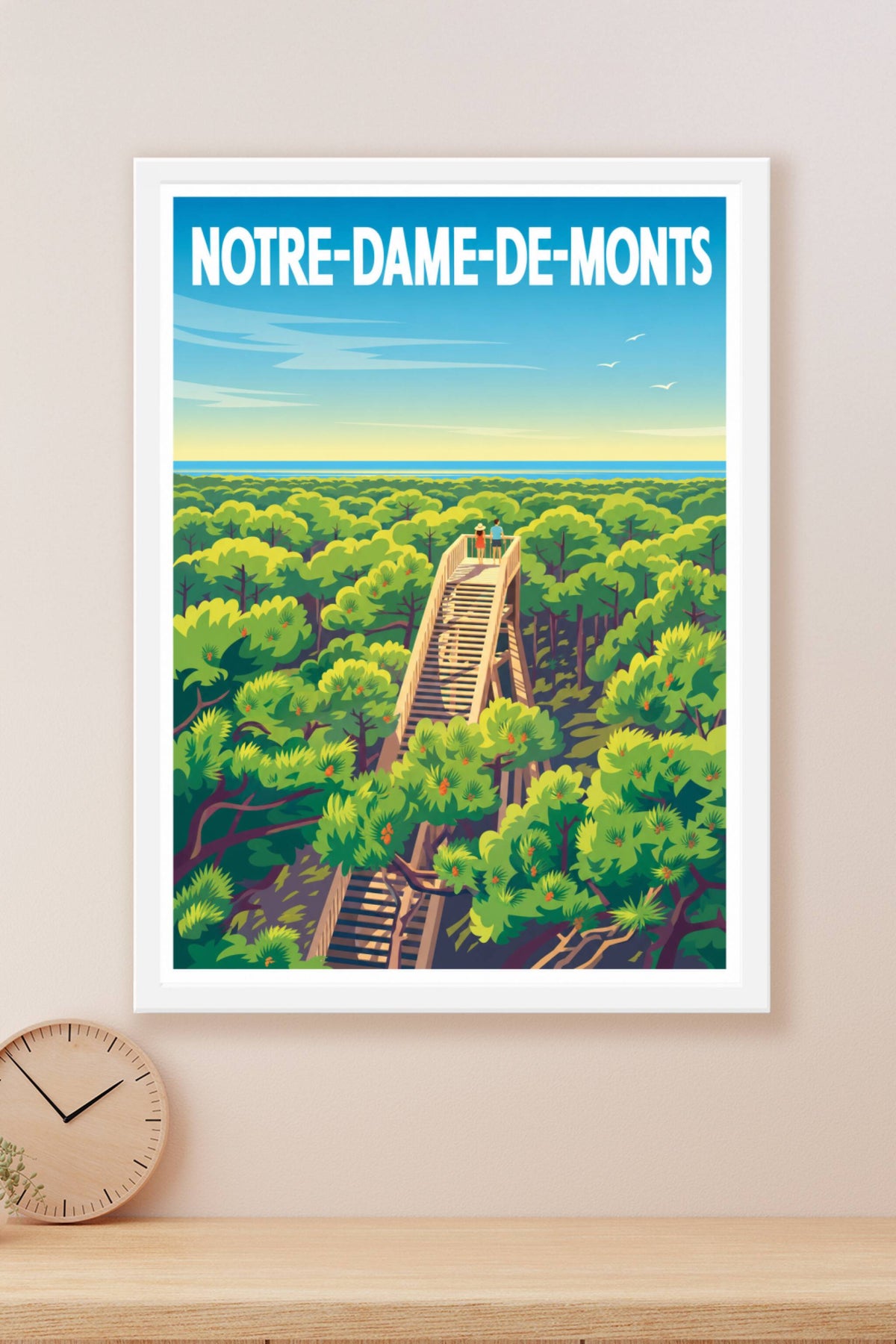 Affiche de Notre-Dame-de-Monts, poster belvédère