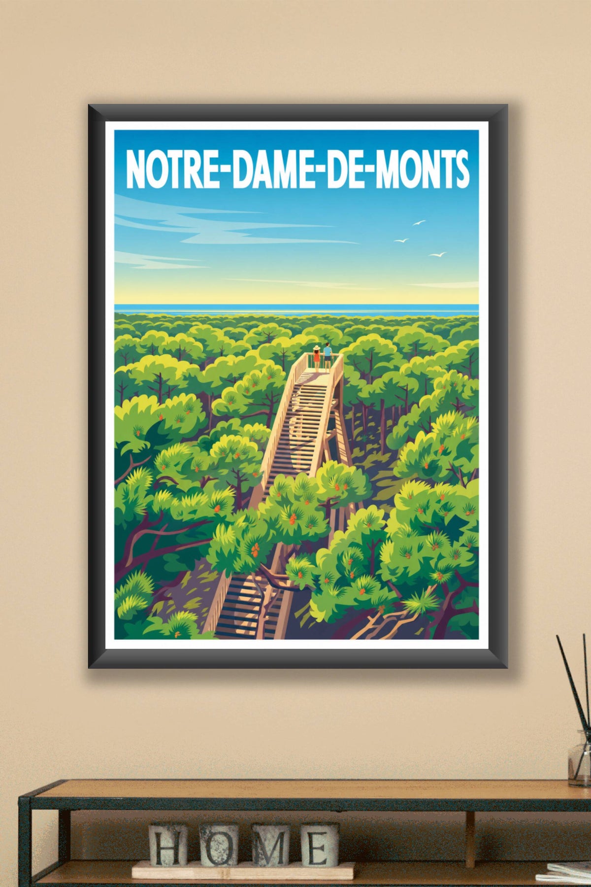 Affiche de Notre-Dame-de-Monts, poster belvédère