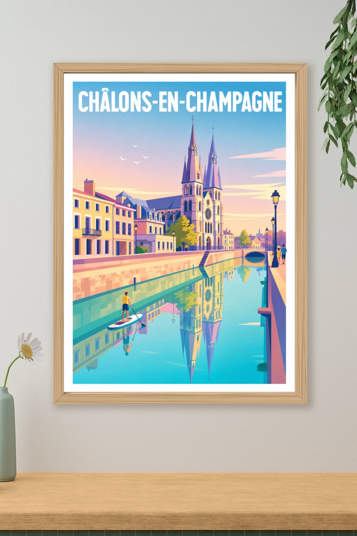 Affiche de Châlons-en-Champagne, poster canal