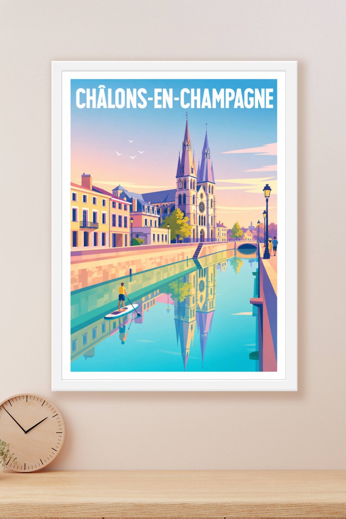 Affiche de Châlons-en-Champagne, poster canal