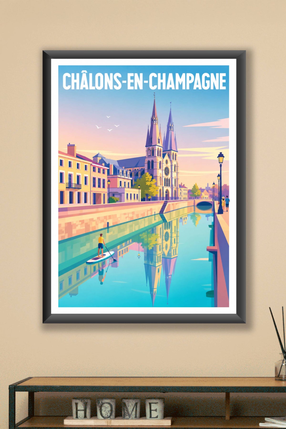 Affiche de Châlons-en-Champagne, poster canal