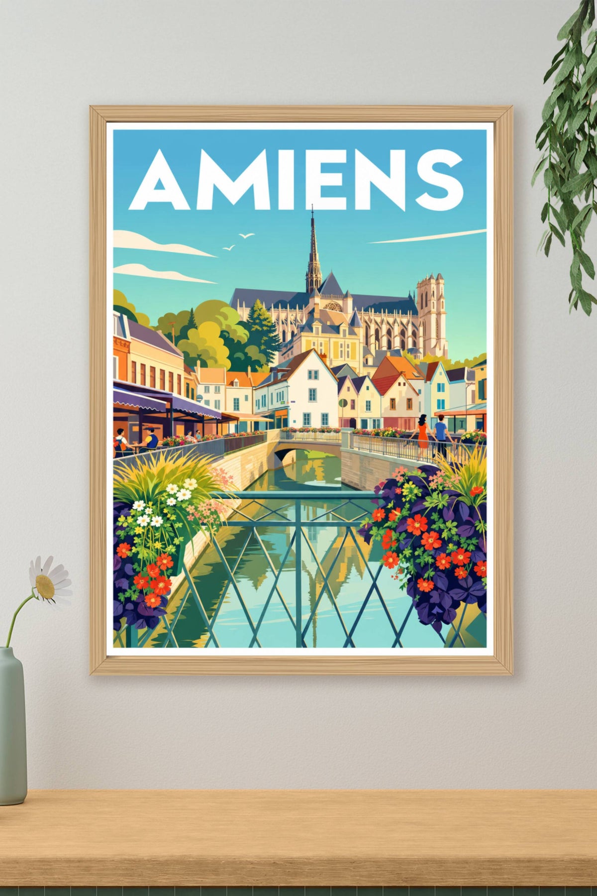 Affiche d'Amiens, poster quartier Saint-Leu