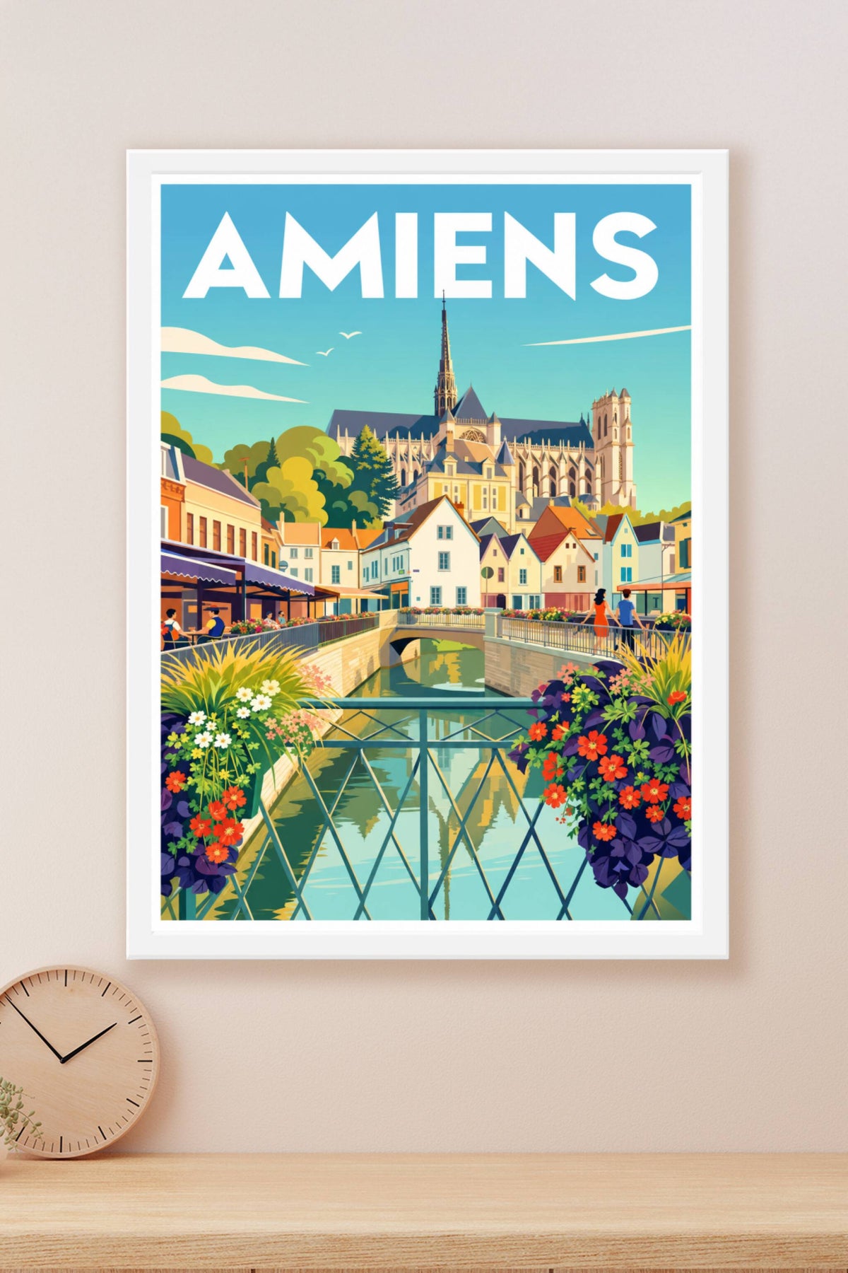 Affiche d'Amiens, poster quartier Saint-Leu