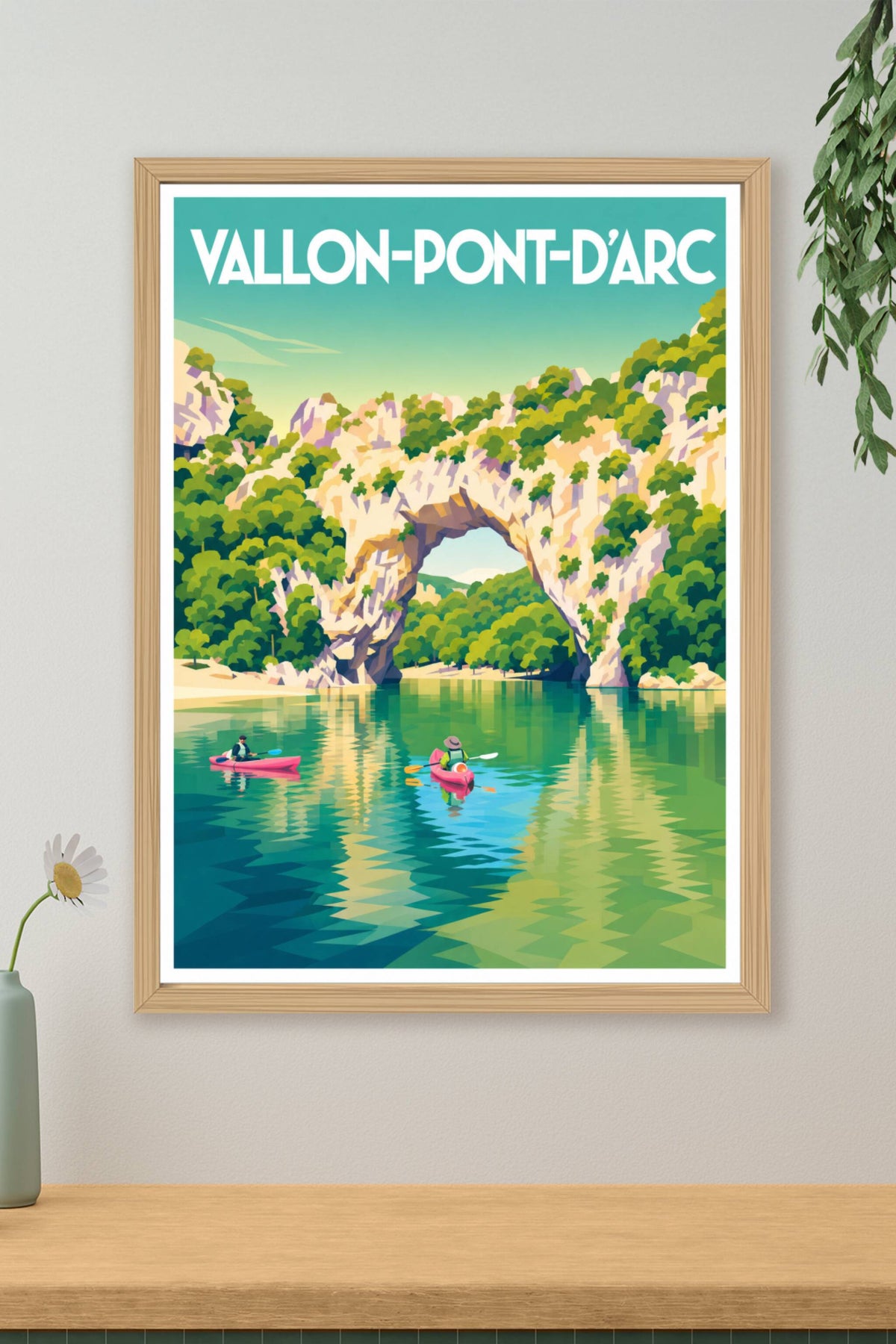 Affiche de Vallon-Pont-d'Arc, poster arche naturelle