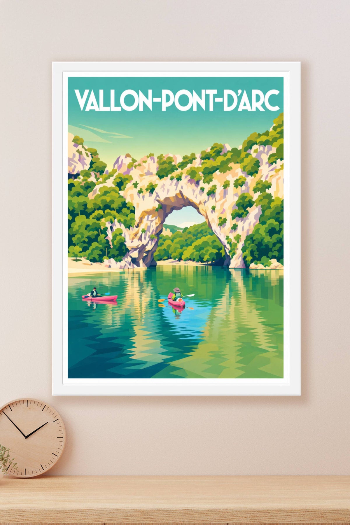 Affiche de Vallon-Pont-d'Arc, poster arche naturelle