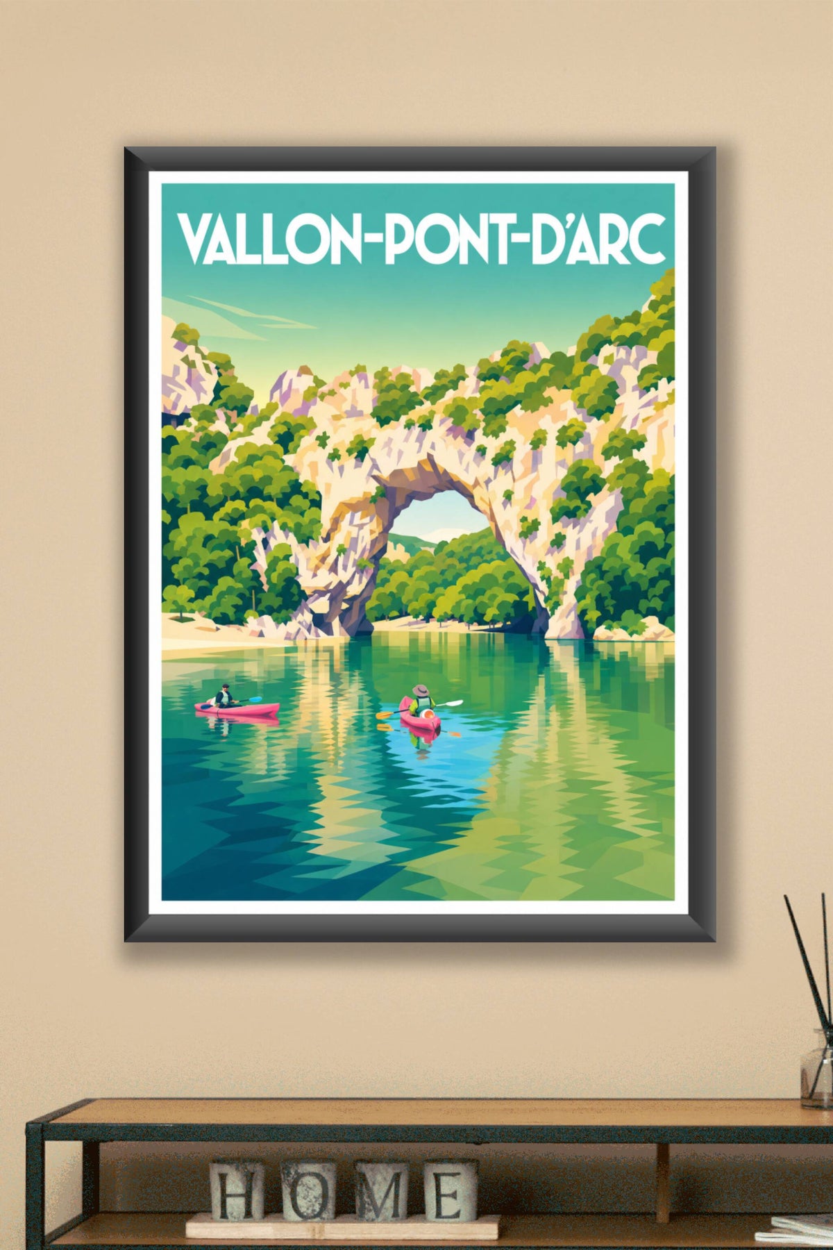 Affiche de Vallon-Pont-d'Arc, poster arche naturelle