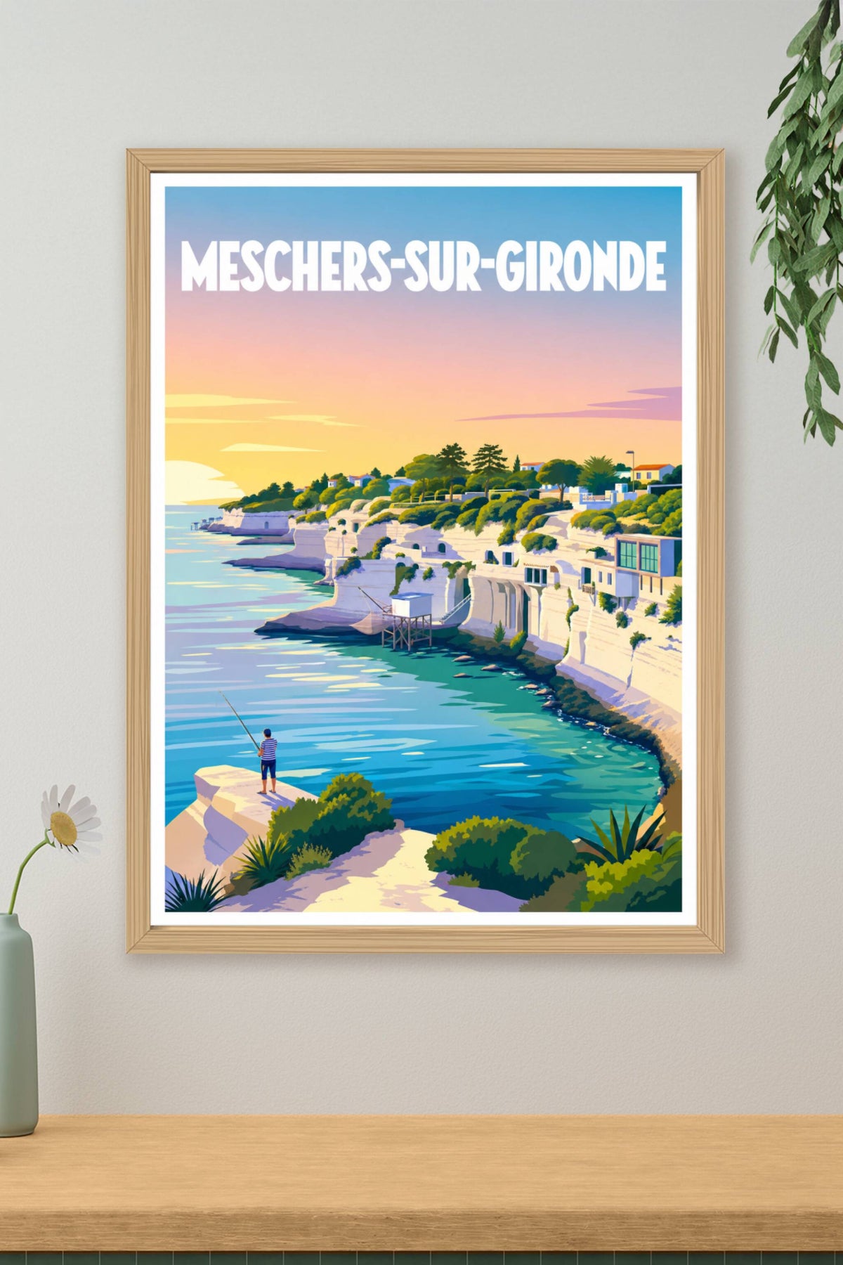 Affiche de Meschers-sur-Gironde, poster grottes