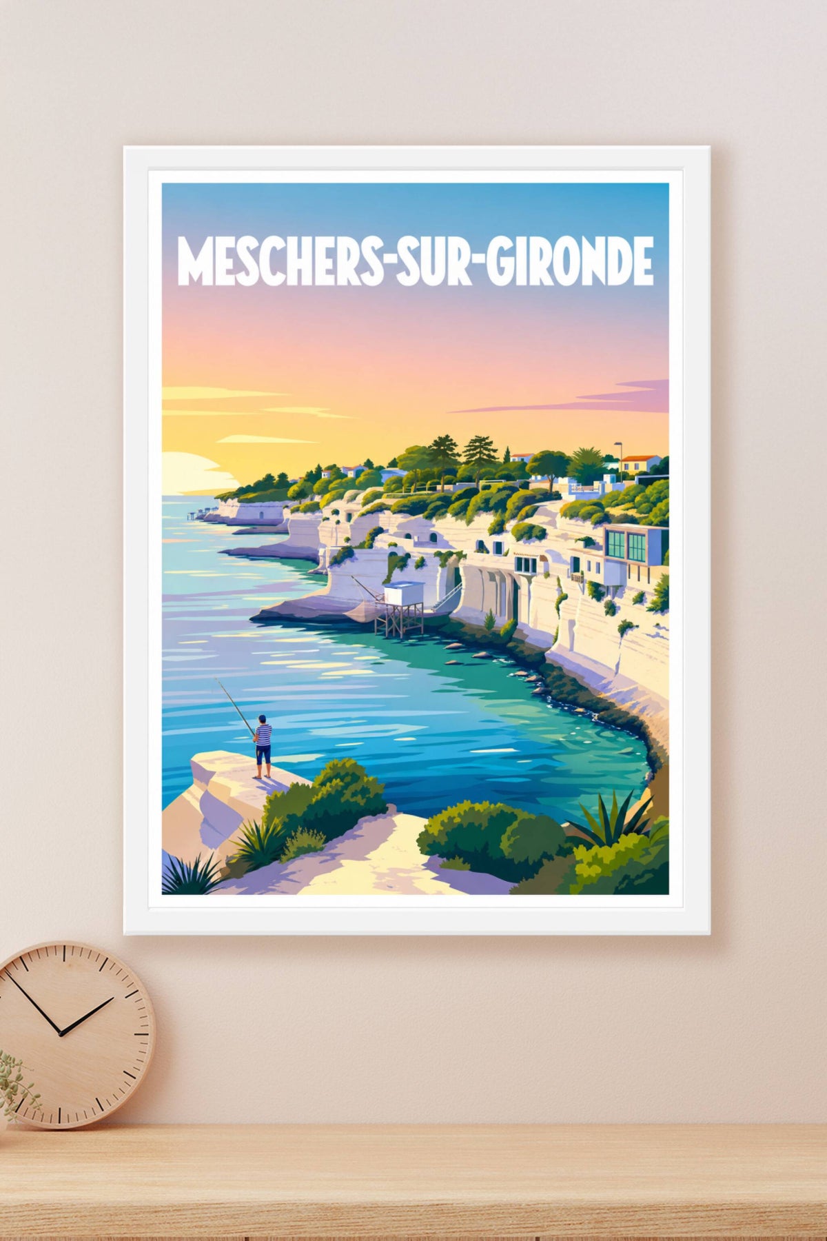 Affiche de Meschers-sur-Gironde, poster grottes
