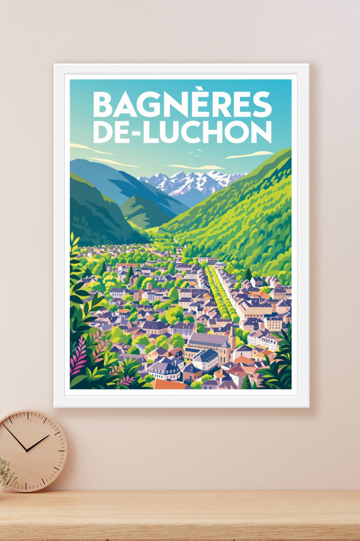 Affiche de Bagnères-de-Luchon, poster Pyrénées