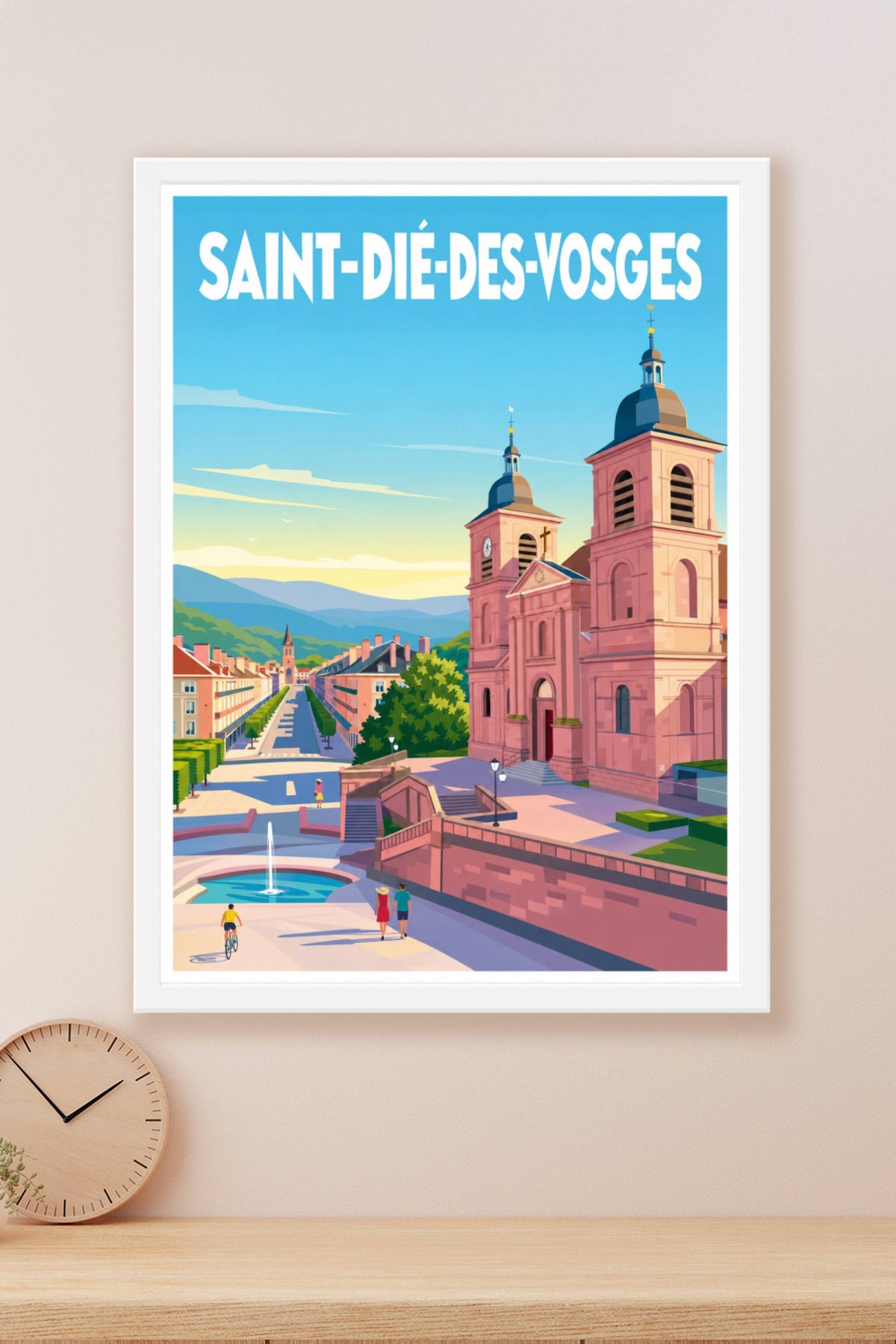 Affiche de Saint-Dié-des-Vosges, poster Cathédrale