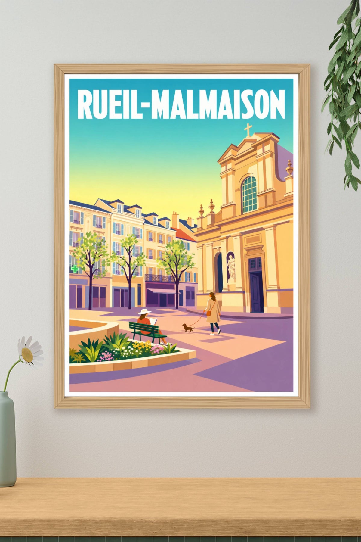 Affiche de Rueil-Malmaison, poster de l'église