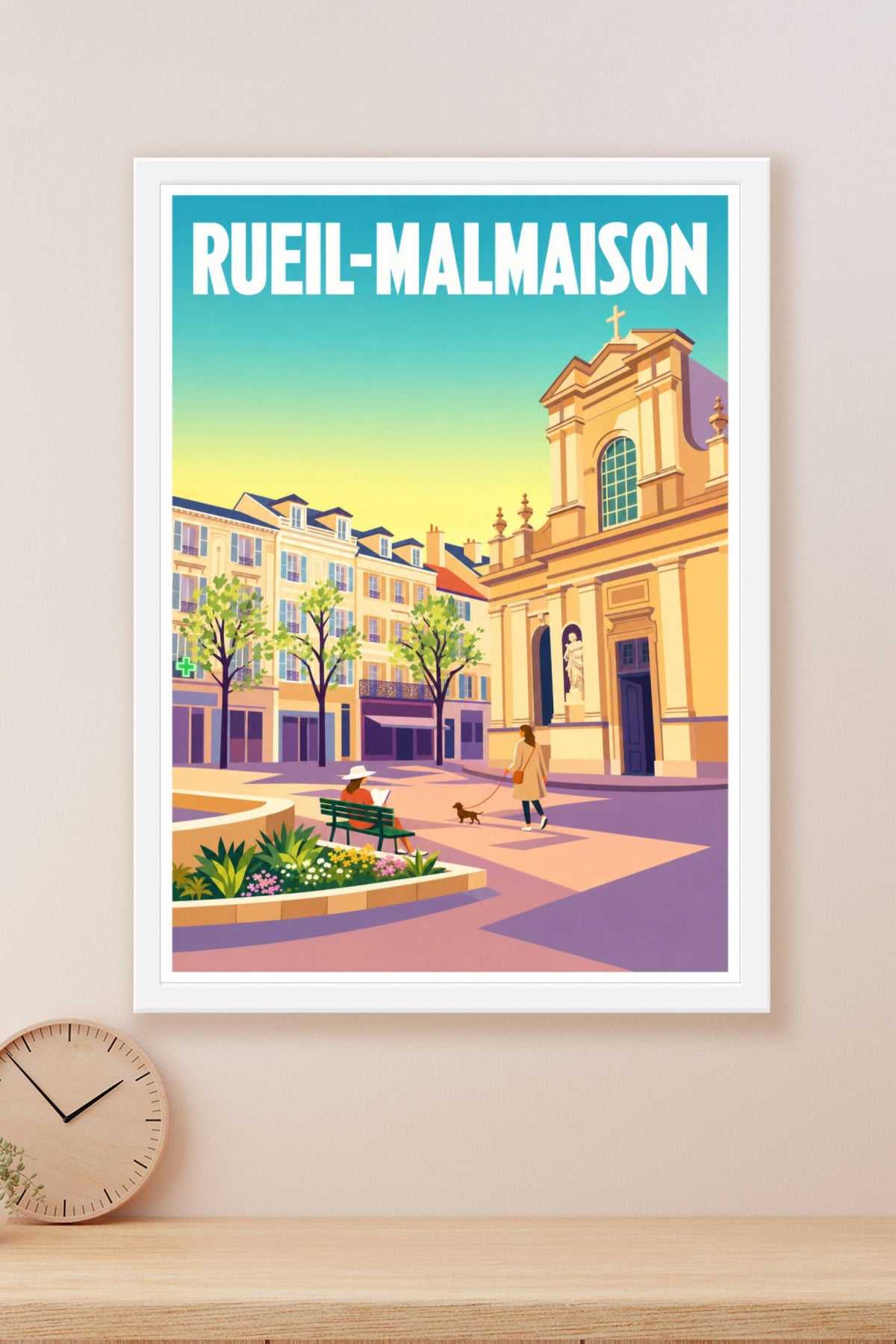 Affiche de Rueil-Malmaison, poster de l'église