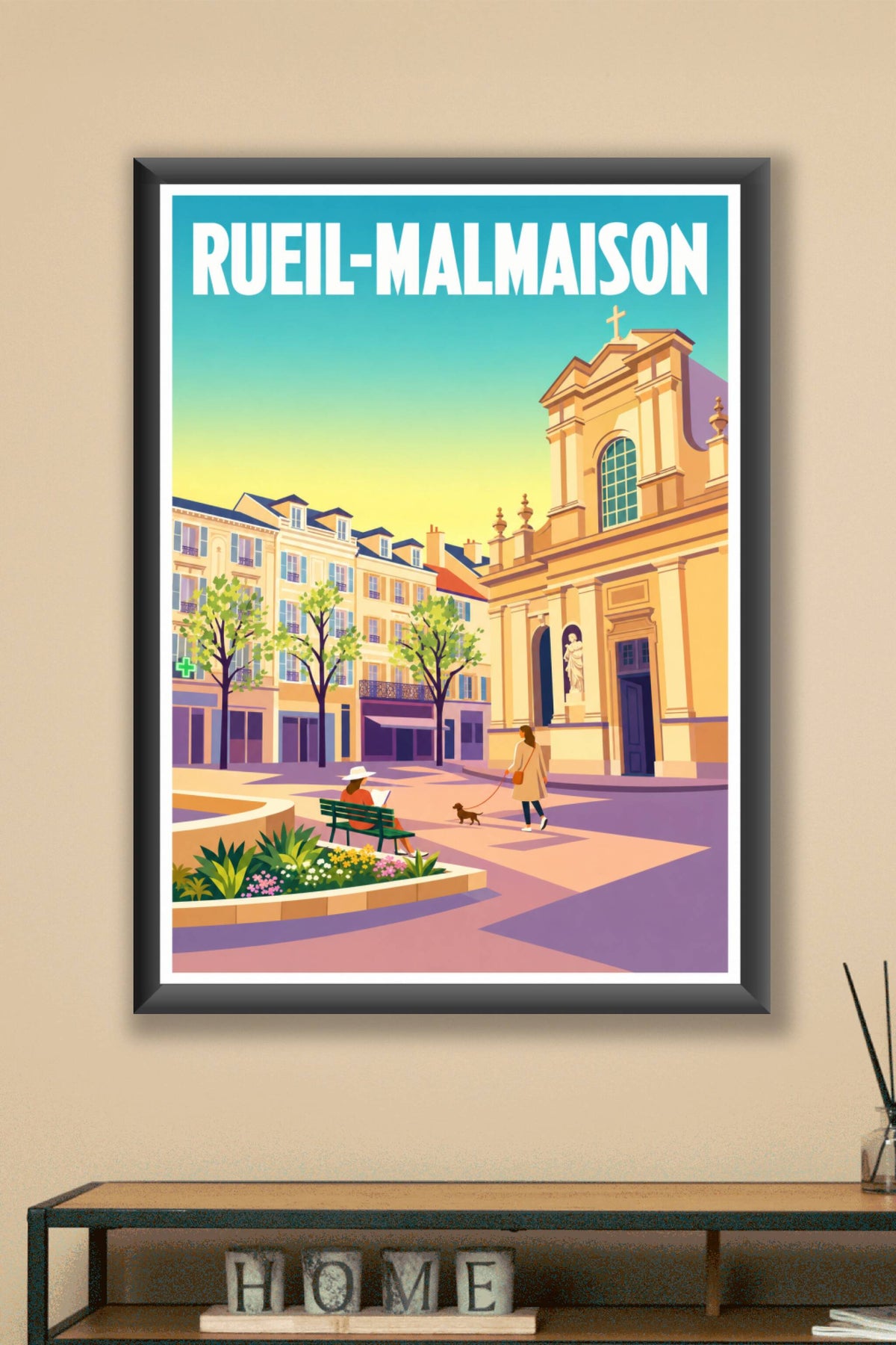 Affiche de Rueil-Malmaison, poster de l'église