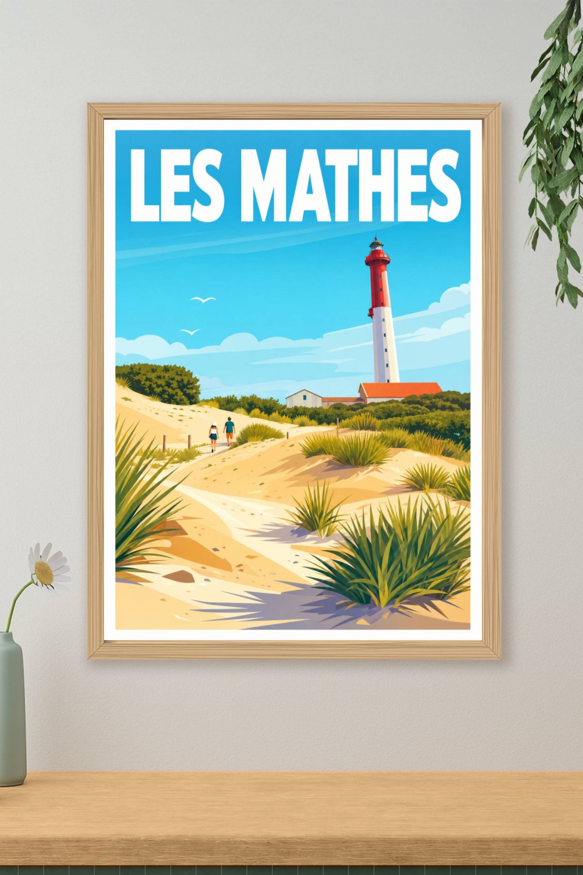 Affiche Les Mathes, poster phare de la Coubre