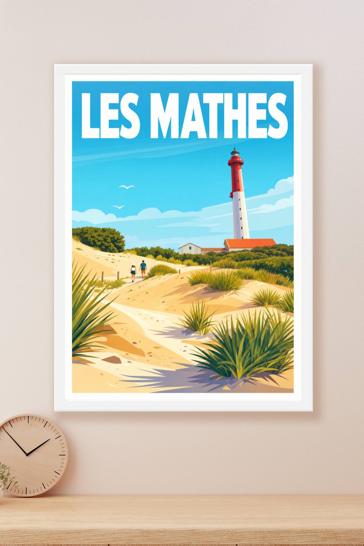 Affiche Les Mathes, poster phare de la Coubre