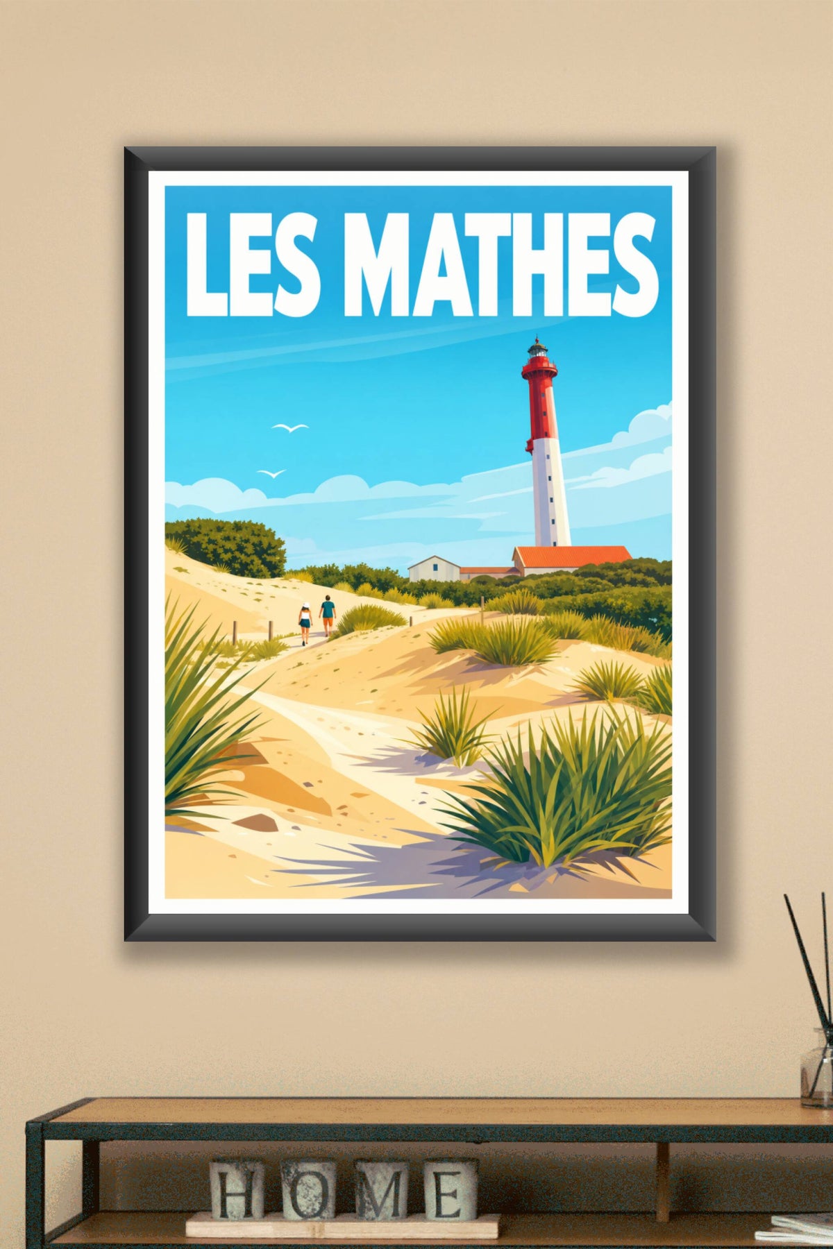 Affiche Les Mathes, poster phare de la Coubre