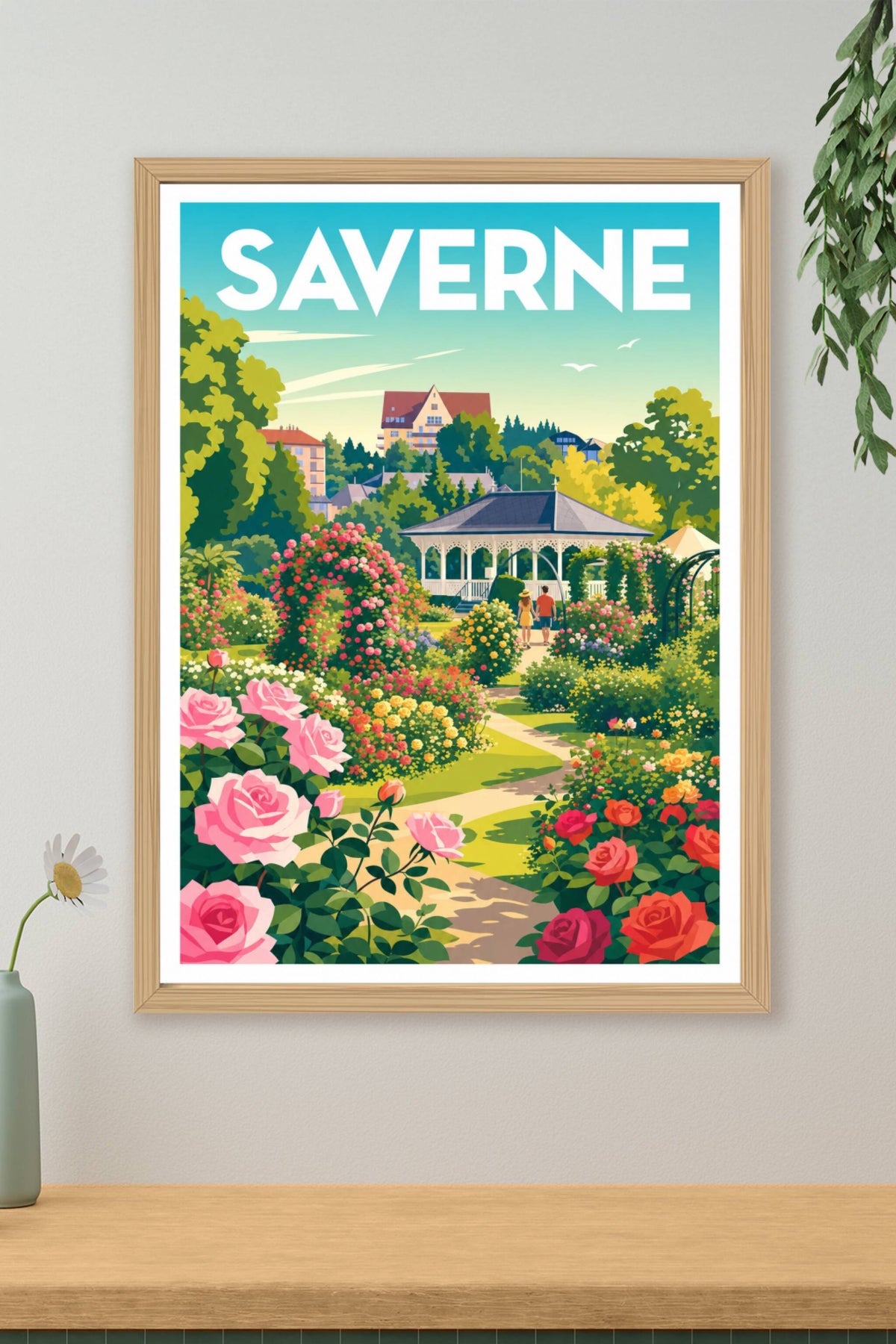 Affiche de Saverne, la Roseraie
