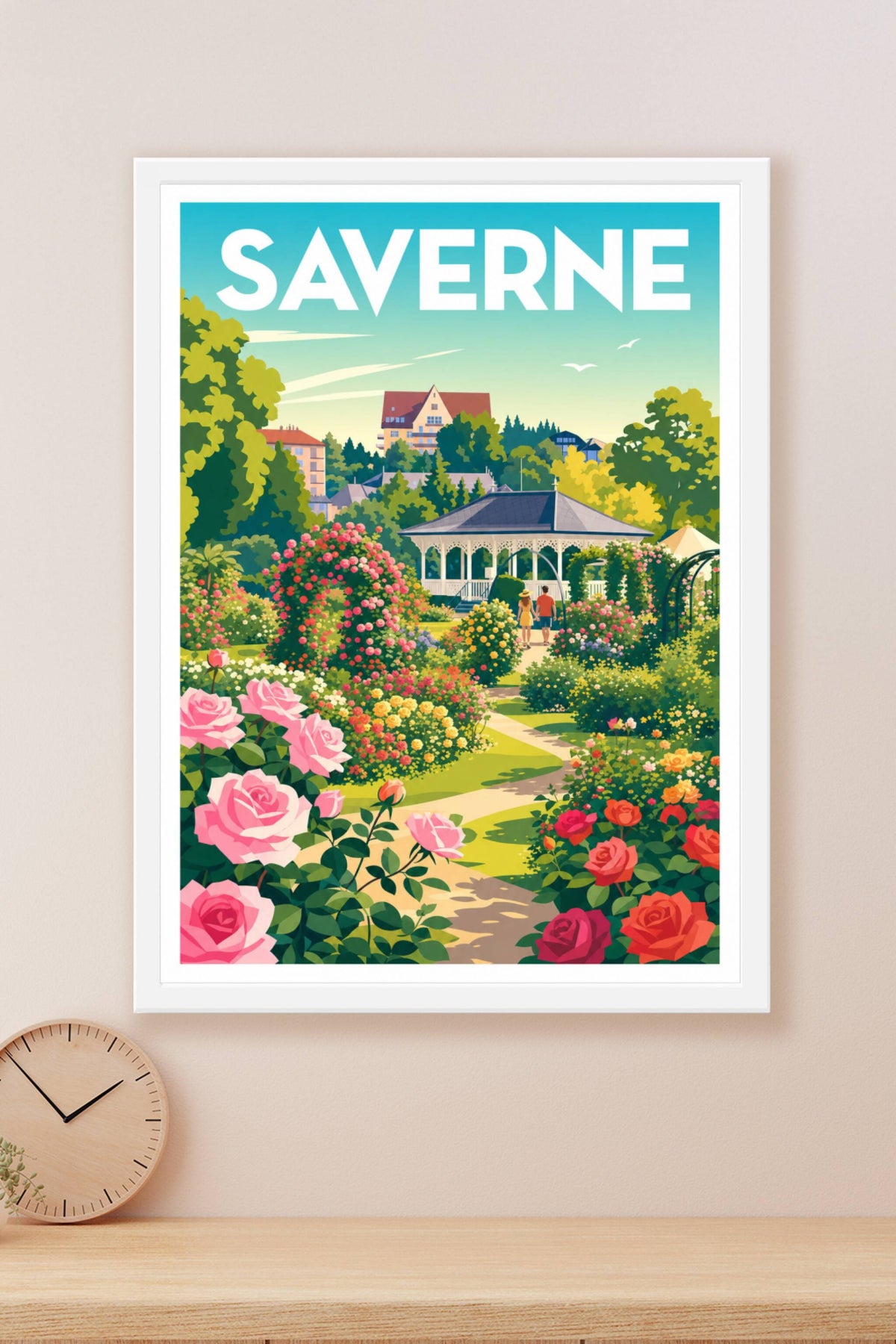 Affiche de Saverne, la Roseraie