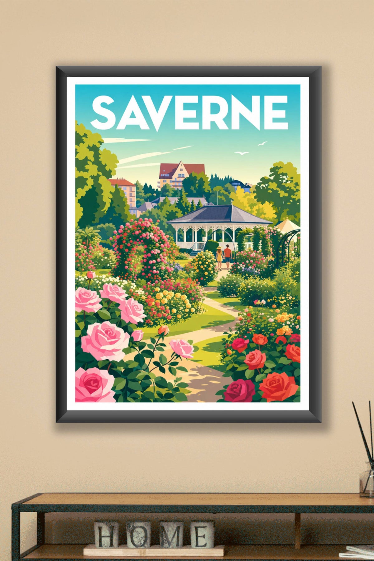 Affiche de Saverne, la Roseraie