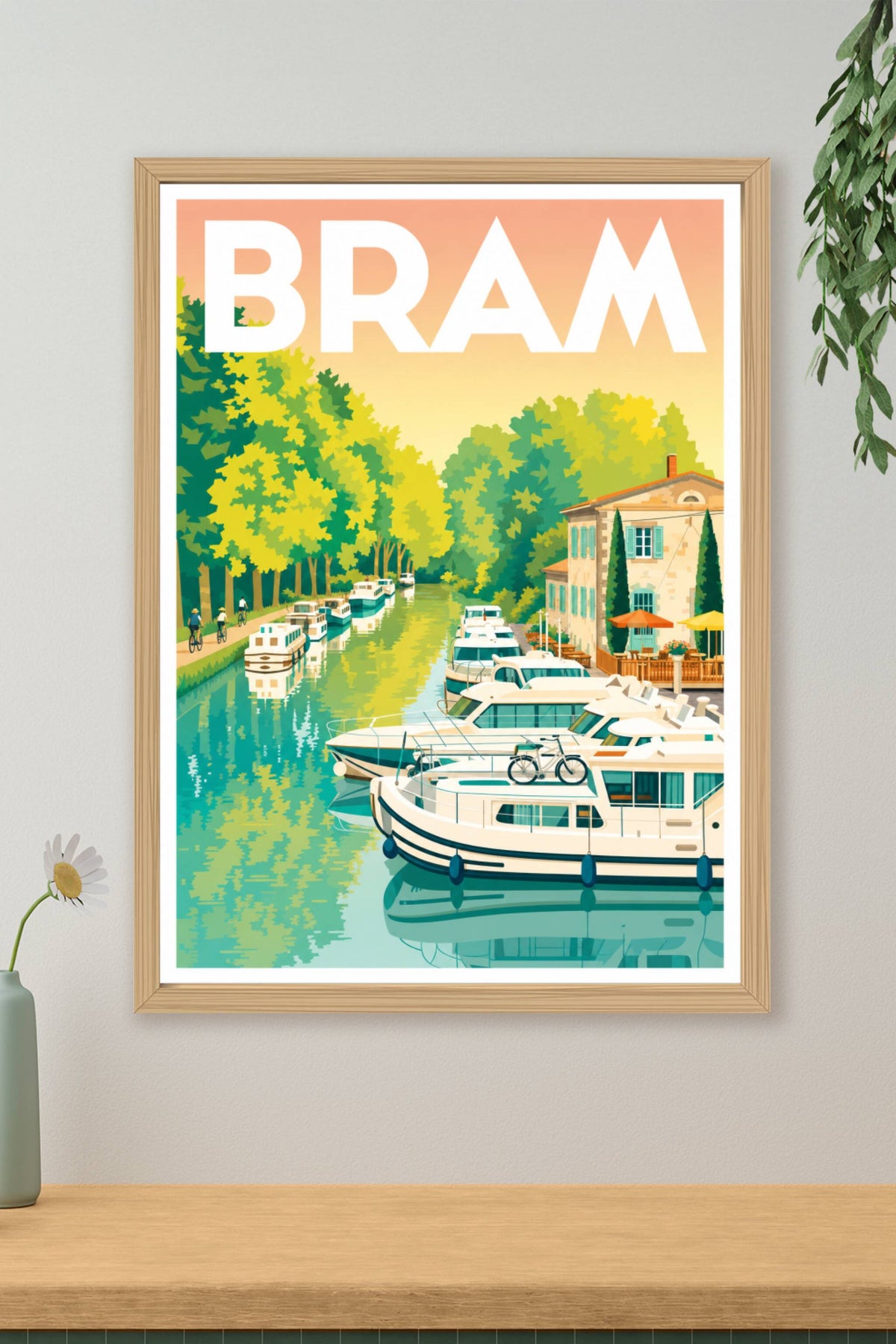 Affiche de Bram, poster Canal du Midi