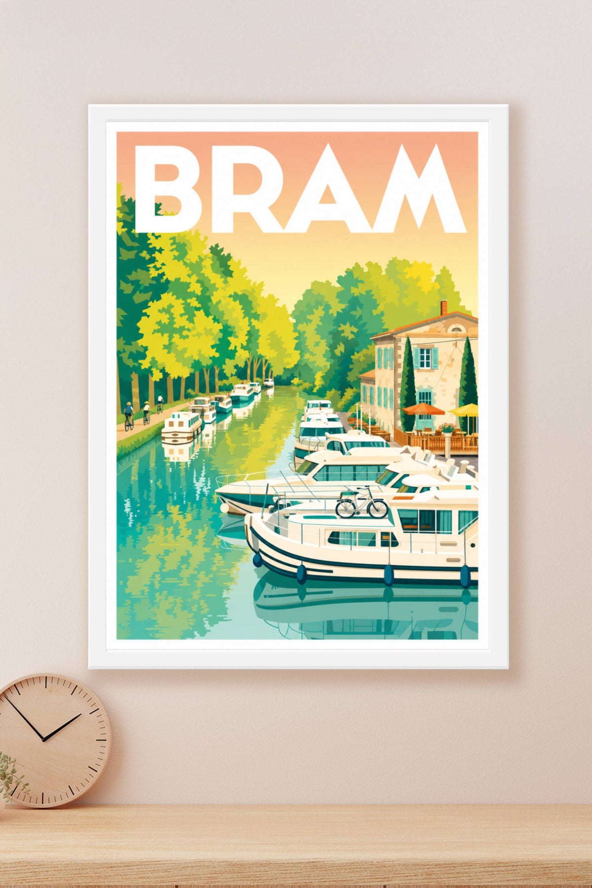 Affiche de Bram, poster Canal du Midi
