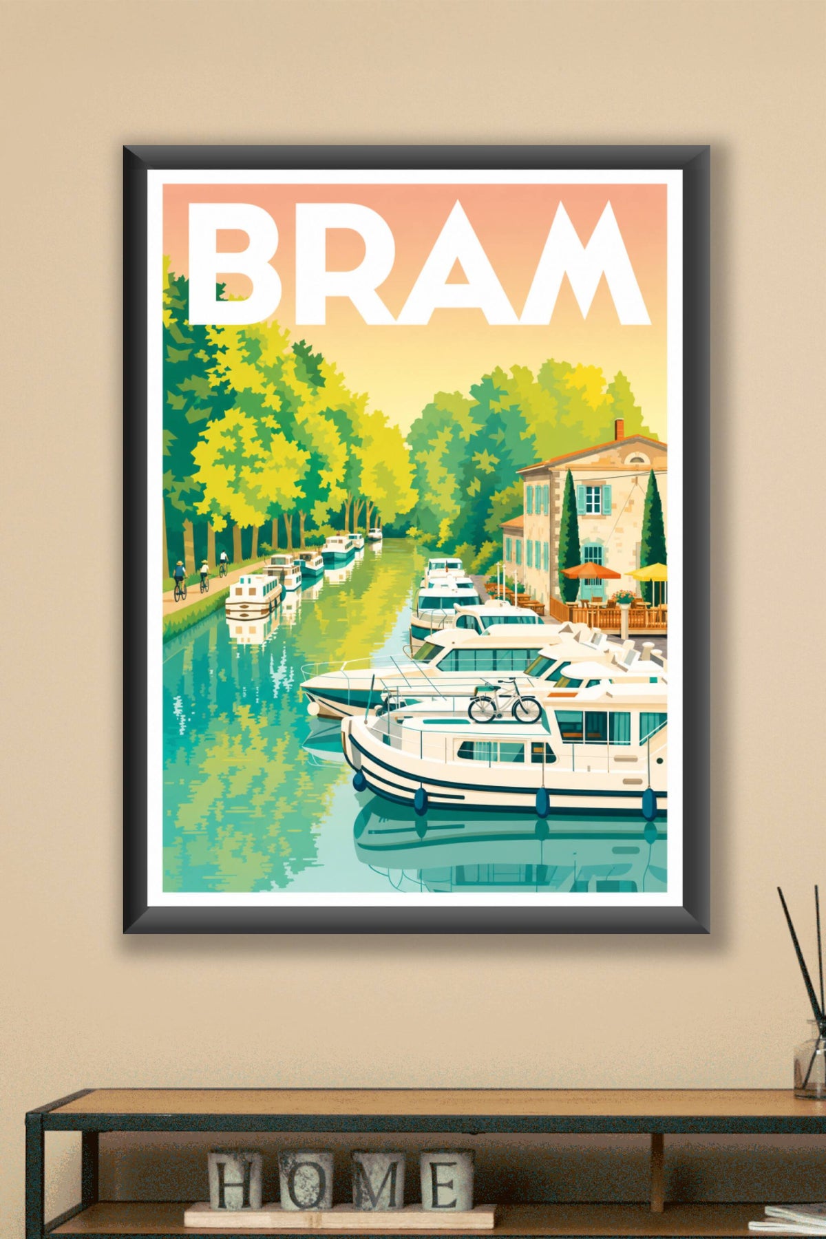 Affiche de Bram, poster Canal du Midi