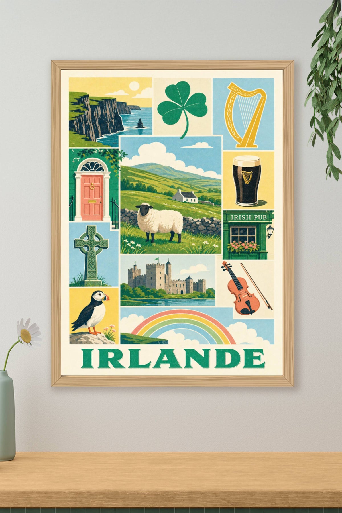 Poster d'Irlande, Affiche Clichés