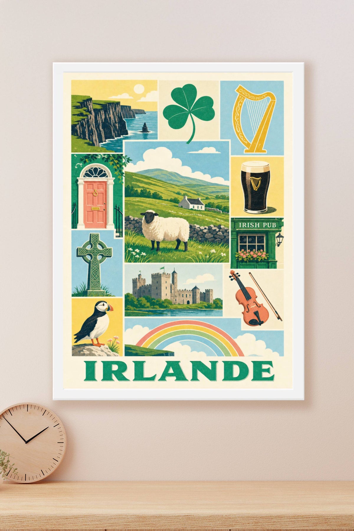 Poster d'Irlande, Affiche Clichés