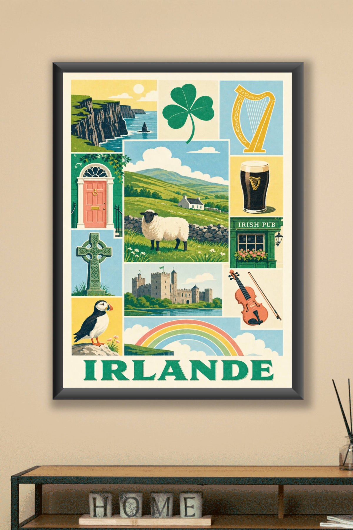 Poster d'Irlande, Affiche Clichés