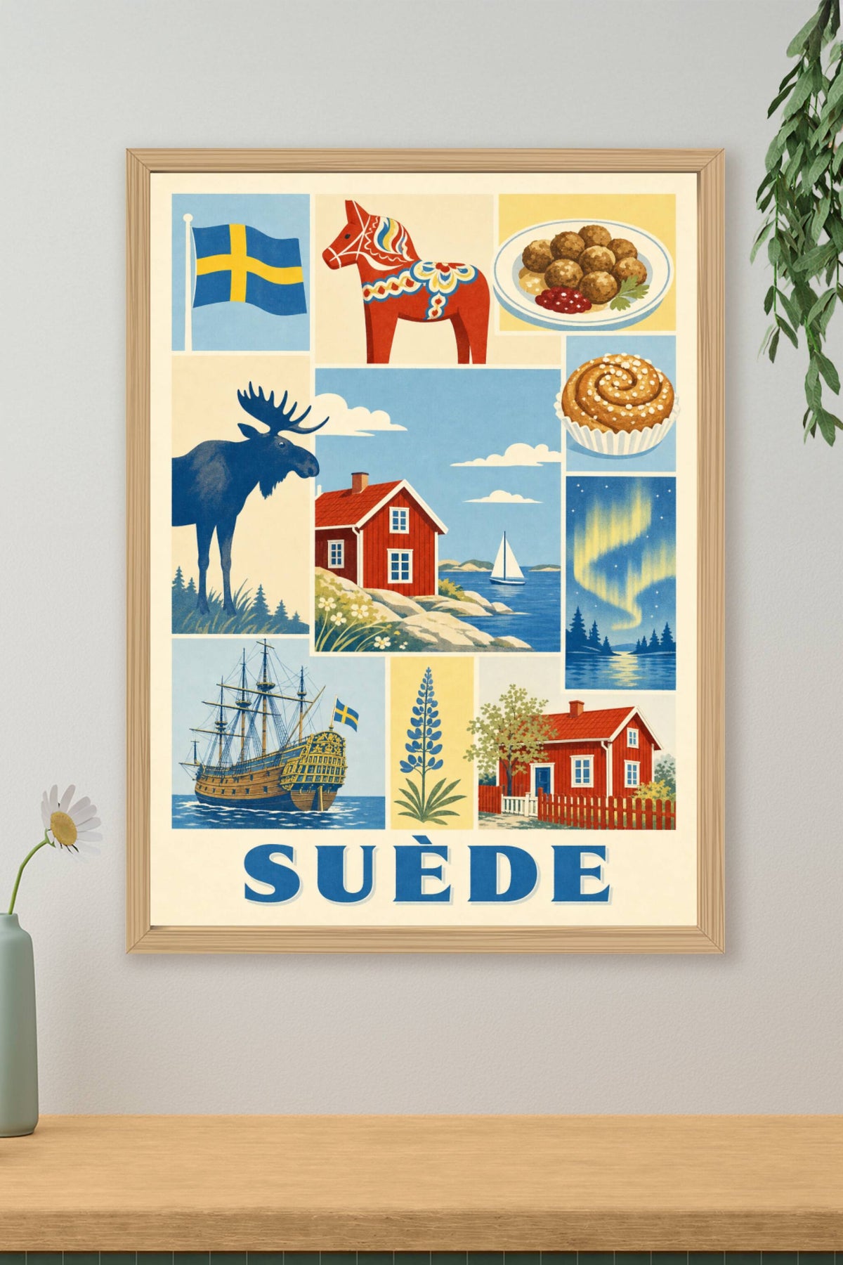 Poster de Suède, Affiche Clichés
