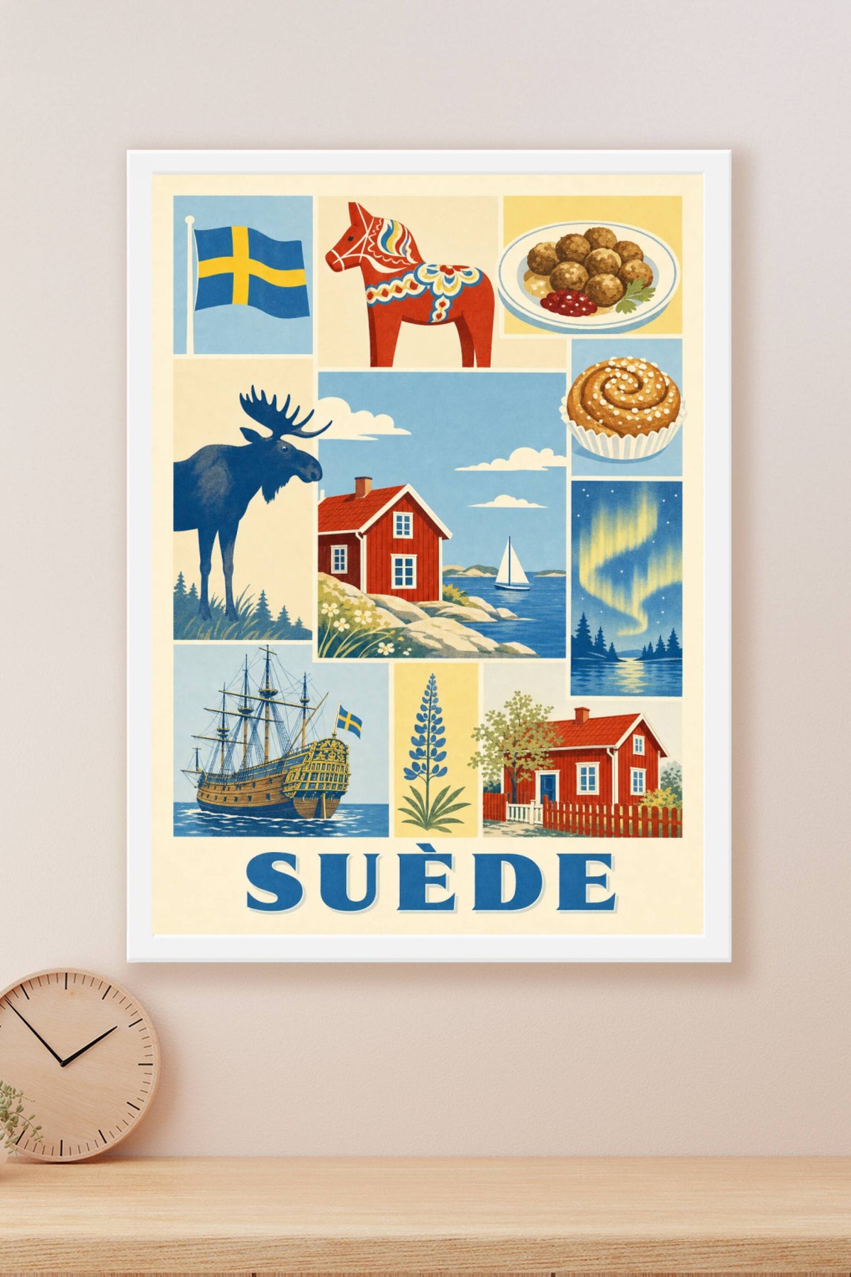 Poster de Suède, Affiche Clichés