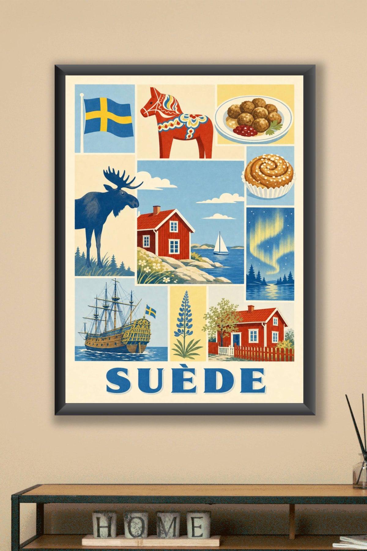Poster de Suède, Affiche Clichés