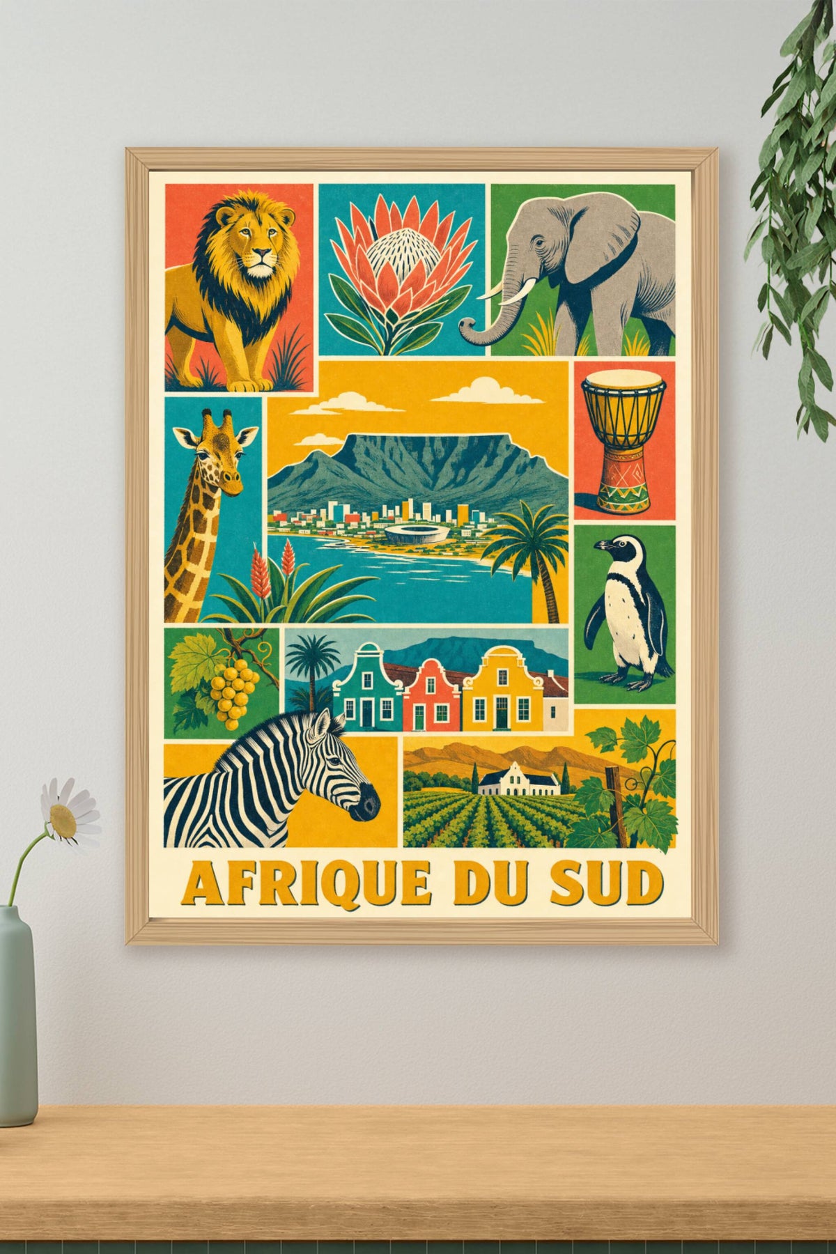 Poster d'Afrique du Sud, Affiche Clichés
