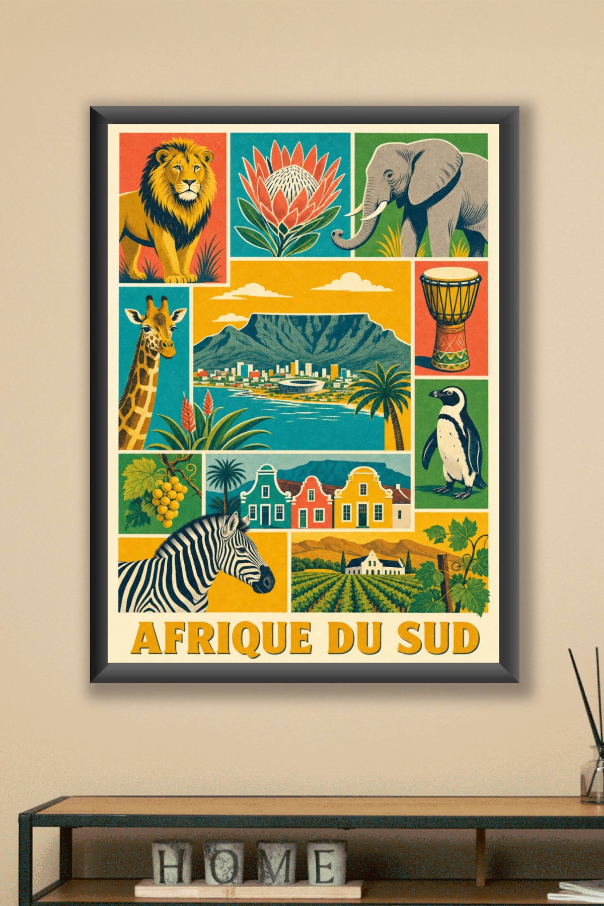 Poster d'Afrique du Sud, Affiche Clichés